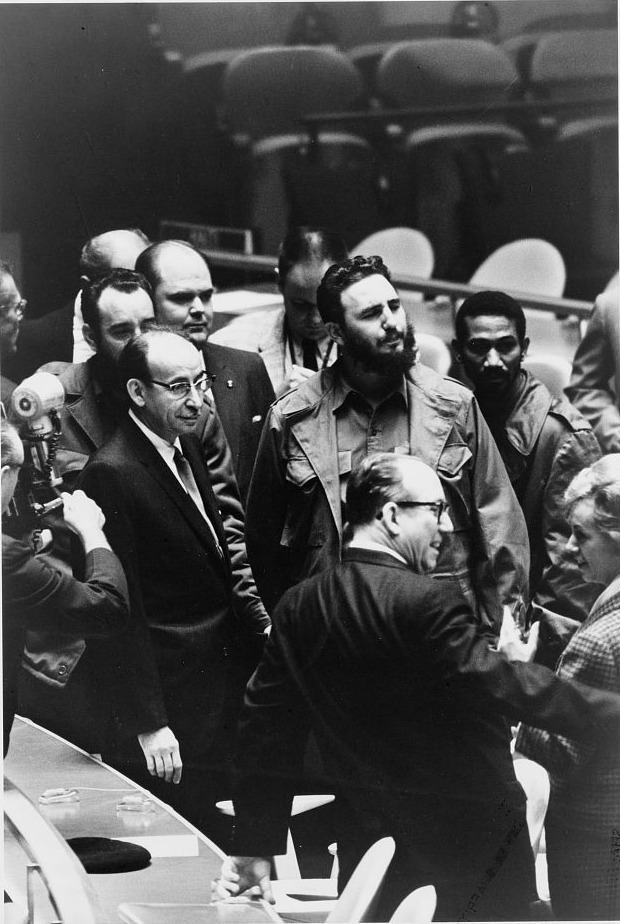 Fidel Castro durante una reunión de la Asamblea General de las Naciones Unidas en 1960