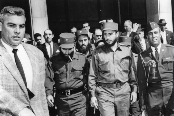 Fidel Castro durante su visita a Washington en abril de 1959